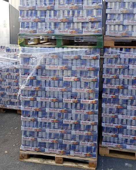 Red Bull Energy Drink Cans Pallet